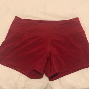 LuluLemon red run short